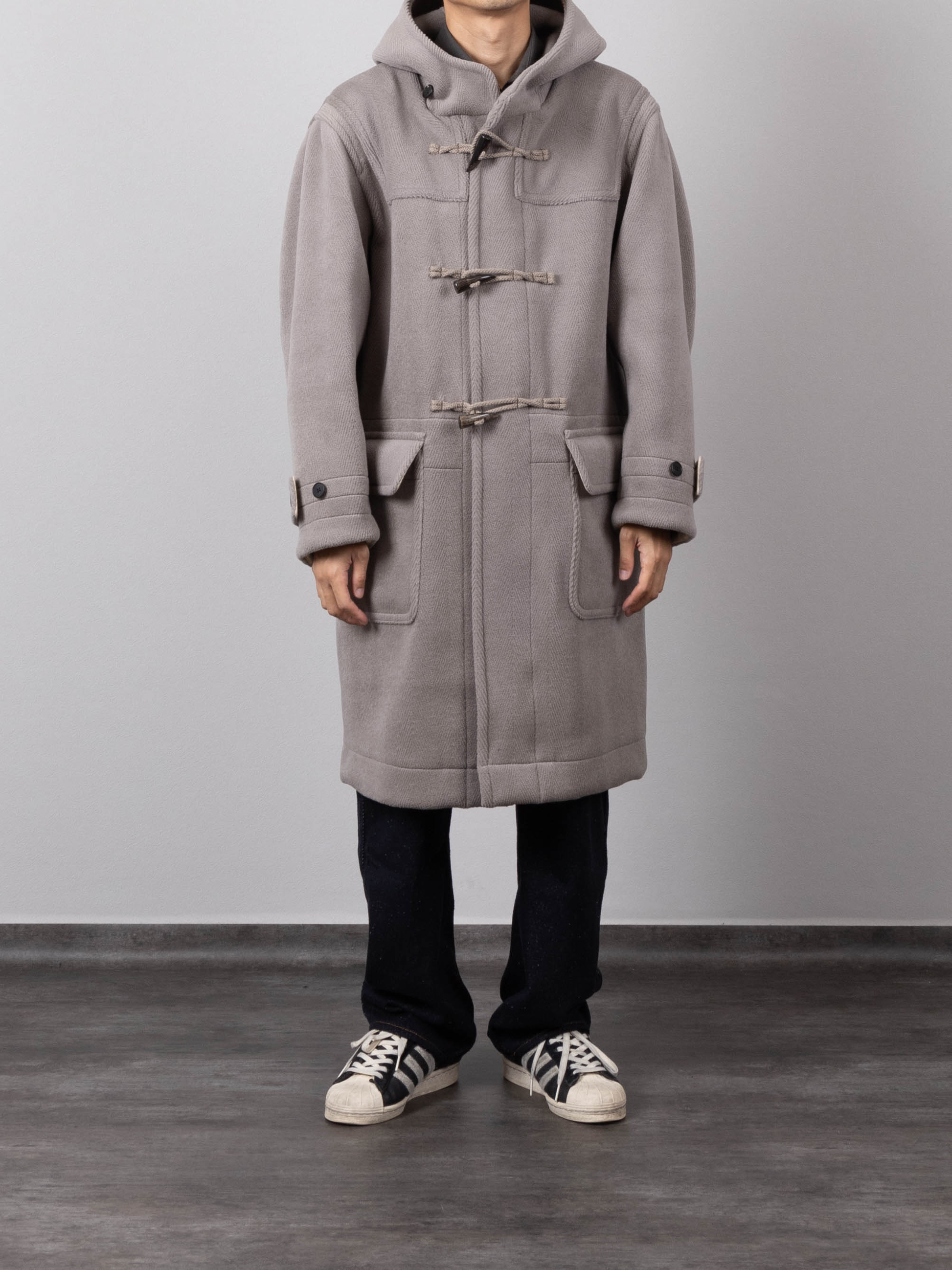 AURALEE WOOL HERINGBONE PILE HOODED COAT 【公式通販】 AURALEE WOOL HERINGBONE PILE HOODED COAT 【公式通販】