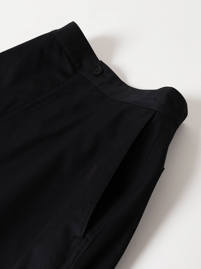 GIZA COTTON GABARGINE SKIRTS｜DARK NAVY