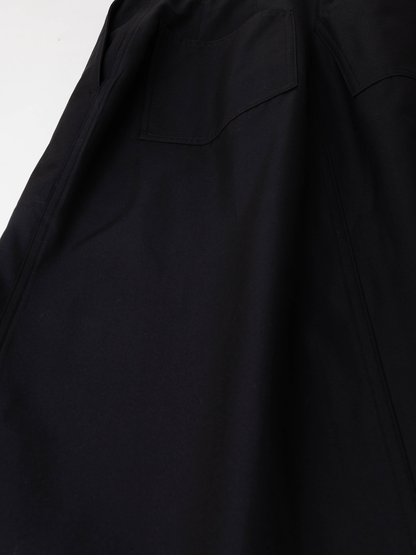 GIZA COTTON GABARGINE SKIRTS｜DARK NAVY