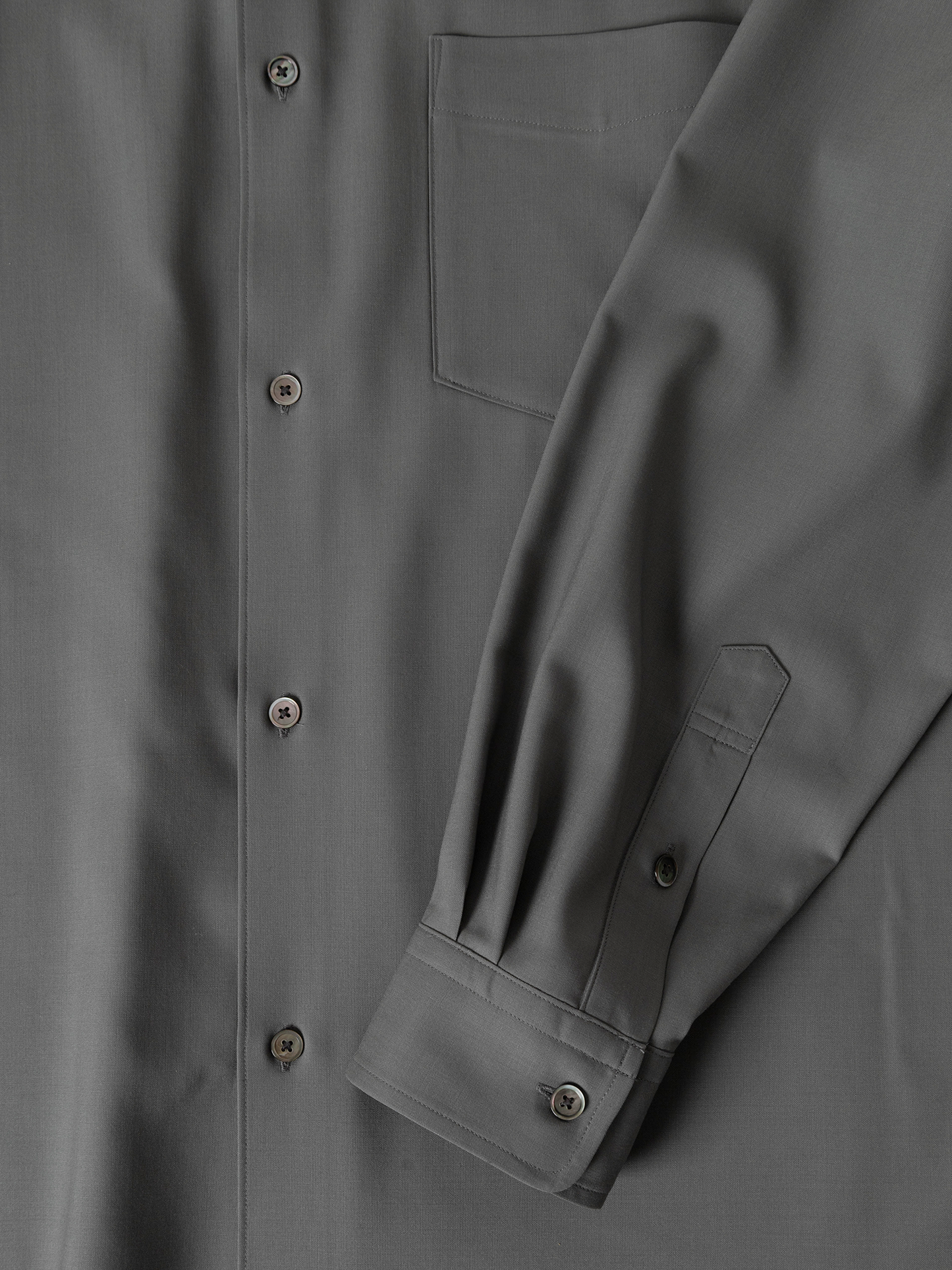 Super180's WORSTED WOOL SHIRTS｜OLD GRAY