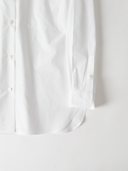 FINX COTTON SHIRTS LONG SLEEVE｜WHITE