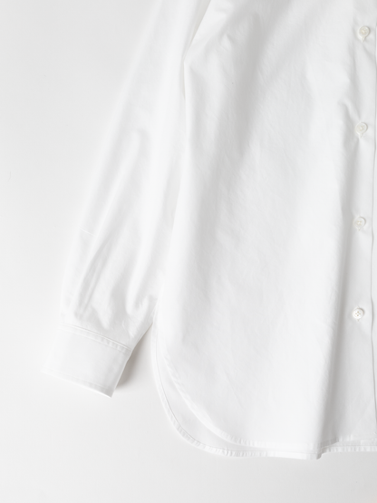 FINX COTTON SHIRTS LONG SLEEVE｜WHITE