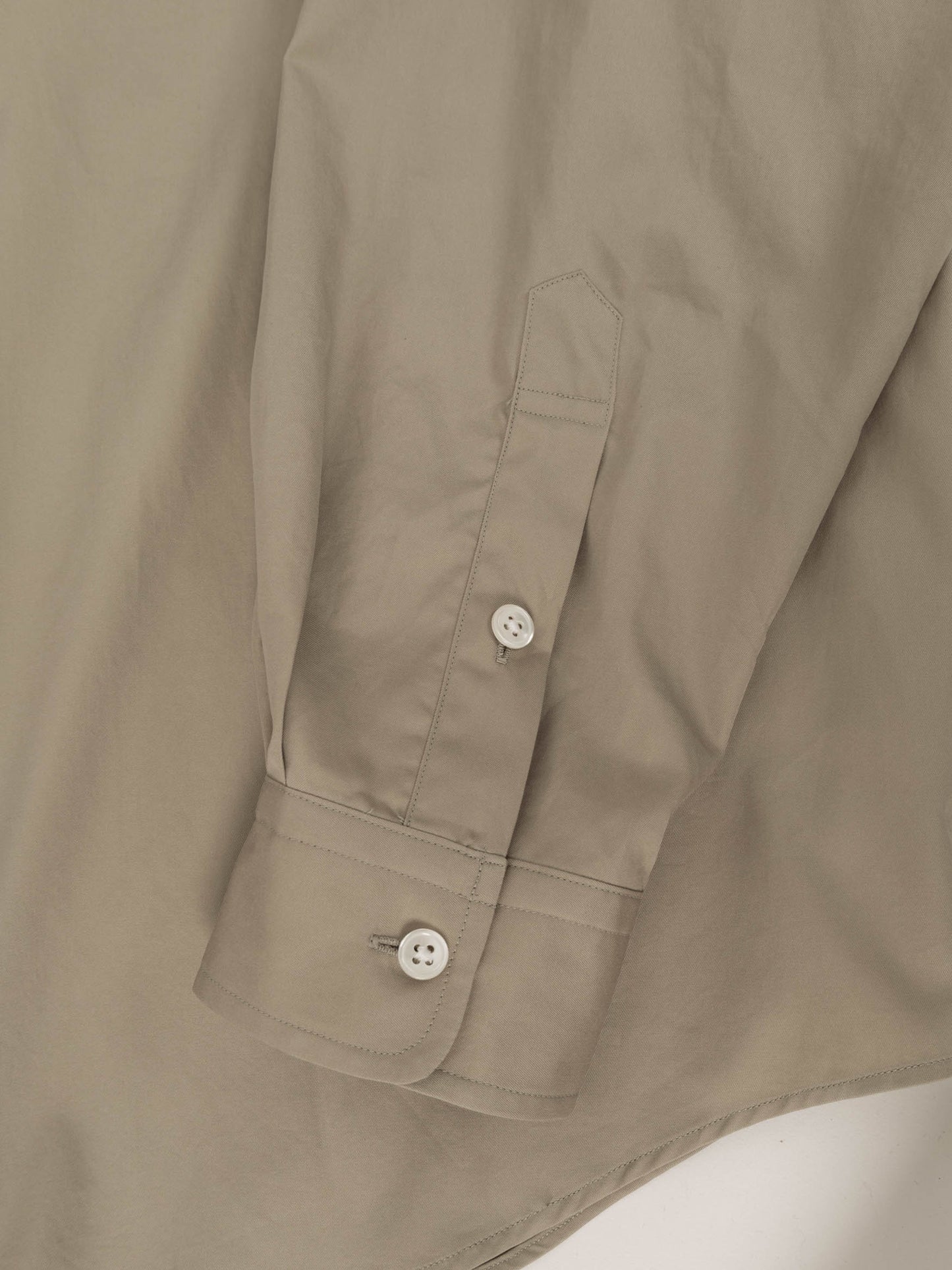 FINX COTTON TWILL REGULAR COLLAR SHIRTS｜DESERT