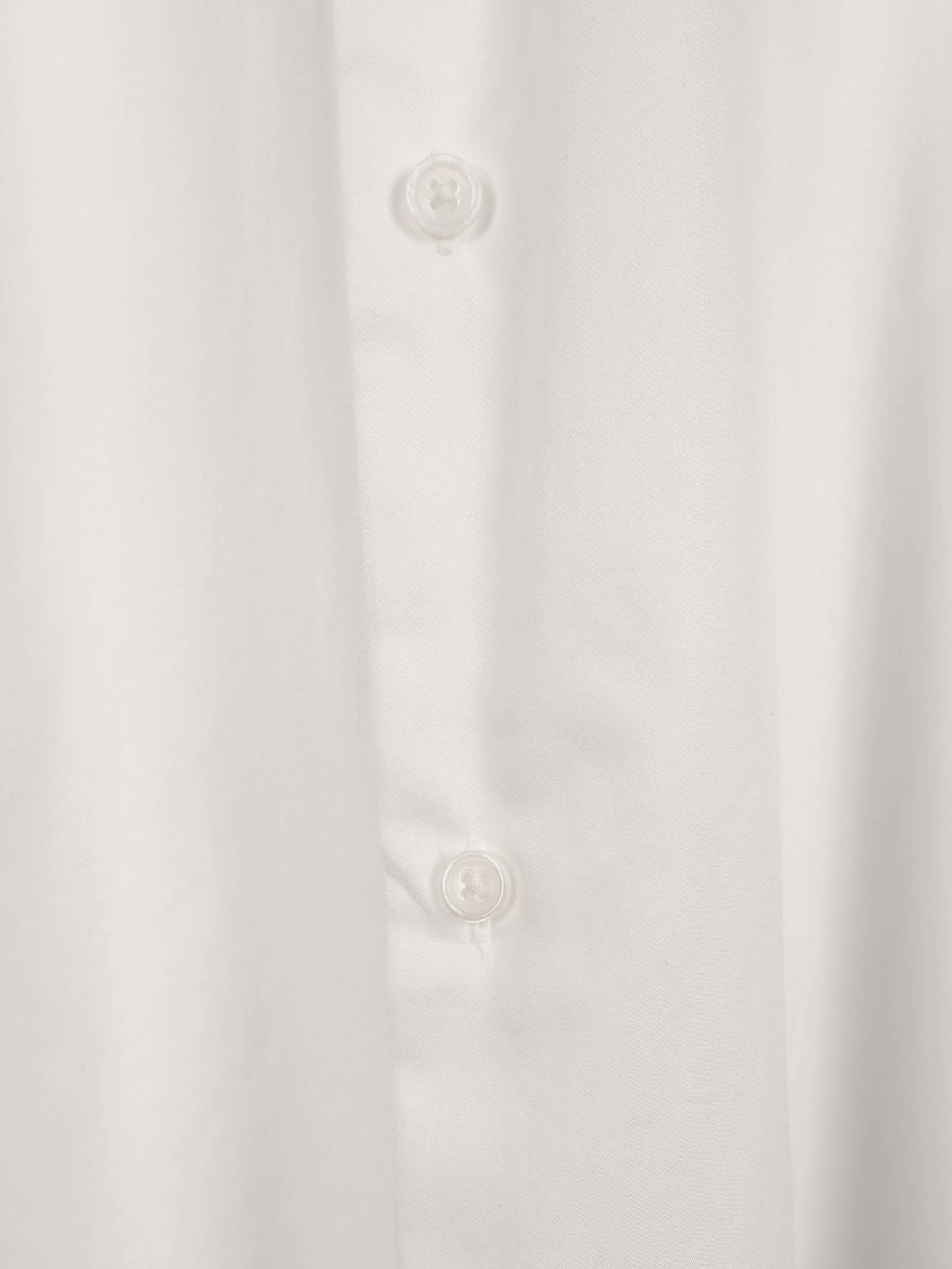 FINX COTTON TWILL BAND COLLAR SHIRTS｜WHITE