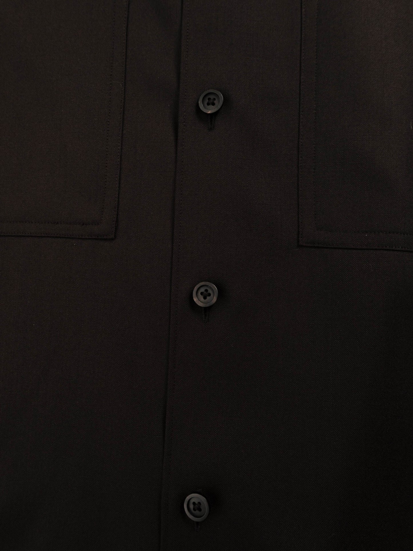 Super130's WORSTED WOOL SHIRTS｜DARK BROWN