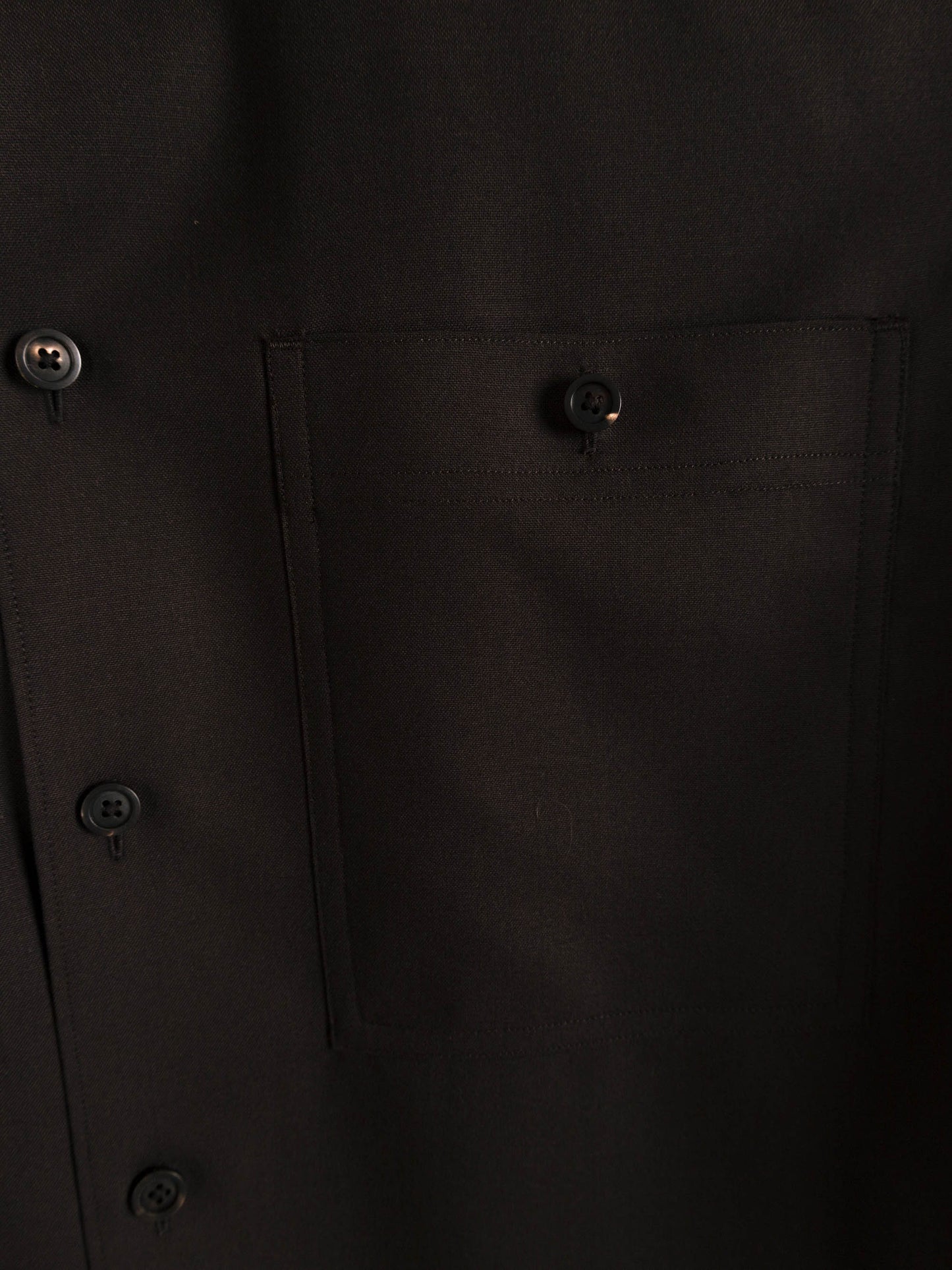 Super130's WORSTED WOOL SHIRTS｜DARK BROWN