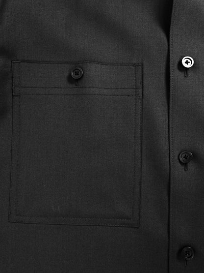 Super130's WORSTED WOOL SHIRTS｜SLATE GRAY