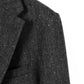 SHETLAND WOOL MIX TWEED JACKET｜BLACK MIX