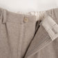 LAMB WOOL CASHMERE MOSSER PANTS｜NATURAL