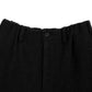 LAMB WOOL CASHMERE MOSSER PANTS｜TOP BLACK