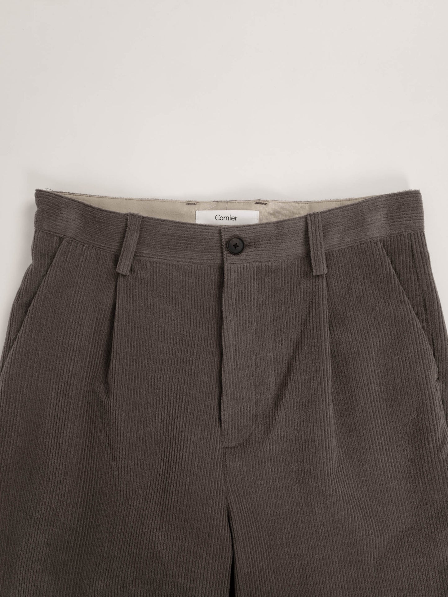 Super130's WOOL CORDUROY PANTS｜FAWN