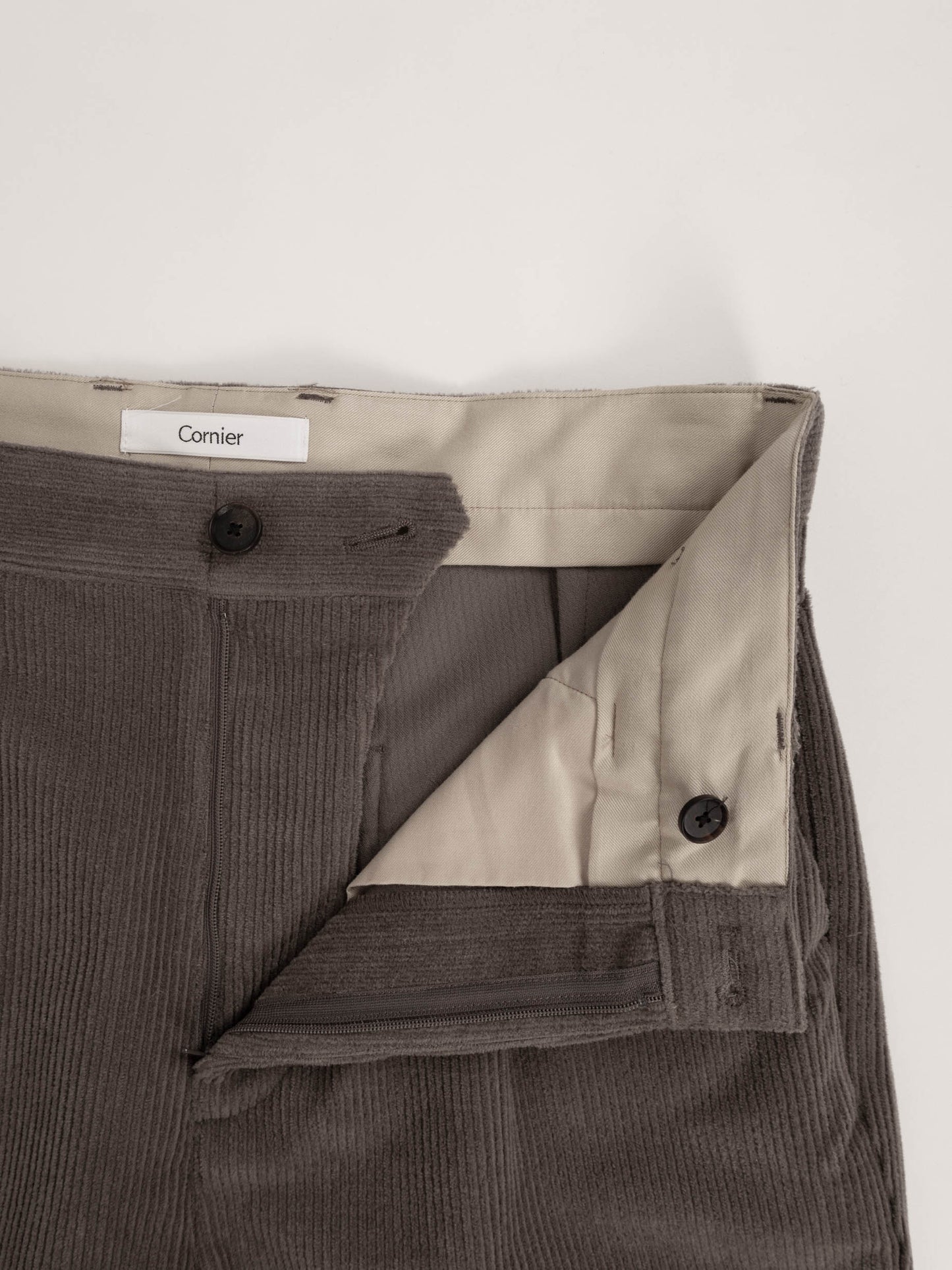 Super130's WOOL CORDUROY PANTS｜FAWN