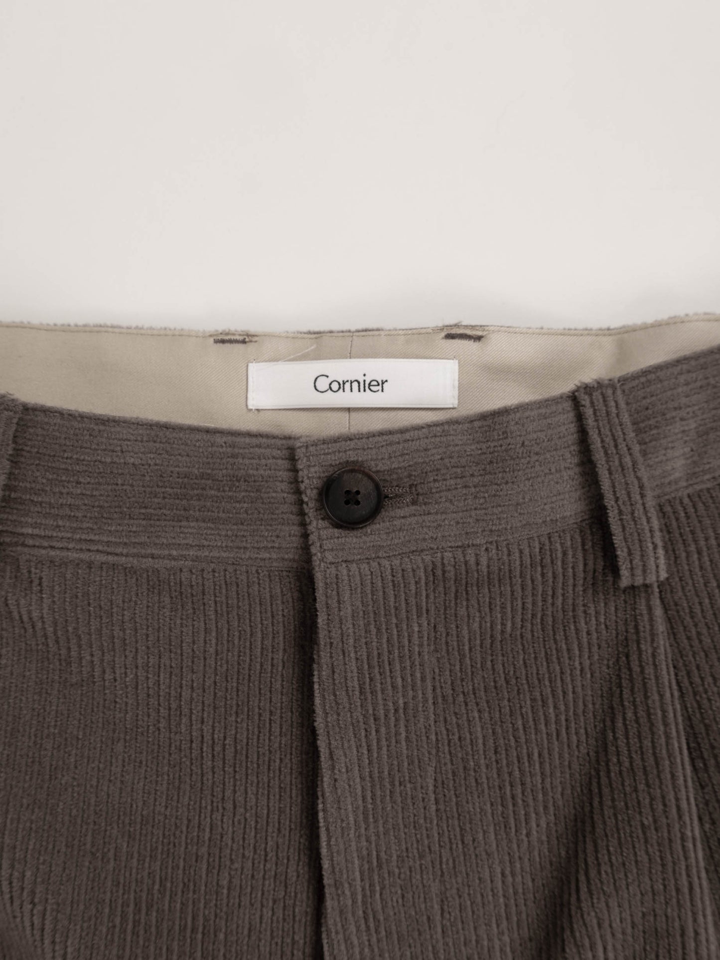 Super130’s WOOL CORDUROY PANTS｜FAWN