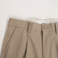 FINX COTTON GABARDINE SLACKS｜BEIGE