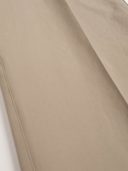 FINX COTTON GABARDINE SLACKS｜BEIGE