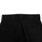 FINX COTTON GABARDINE SLACKS｜BLACK