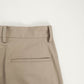 FINX COTTON GABARDINE WIDE PANTS｜BEIGE