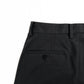 FINX COTTON GABARDINE WIDE PANTS｜GUNMETAL