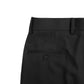 Super130's WORSTED WOOL STRAIGHT SLACKS｜SLATE GRAY