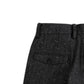 SHETLAND WOOL MIX TWEED SLACKS｜BLACK MIX