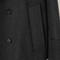 Super160’ s WOOL DOUBLE CLOTH PEA COAT｜TOP GRAY