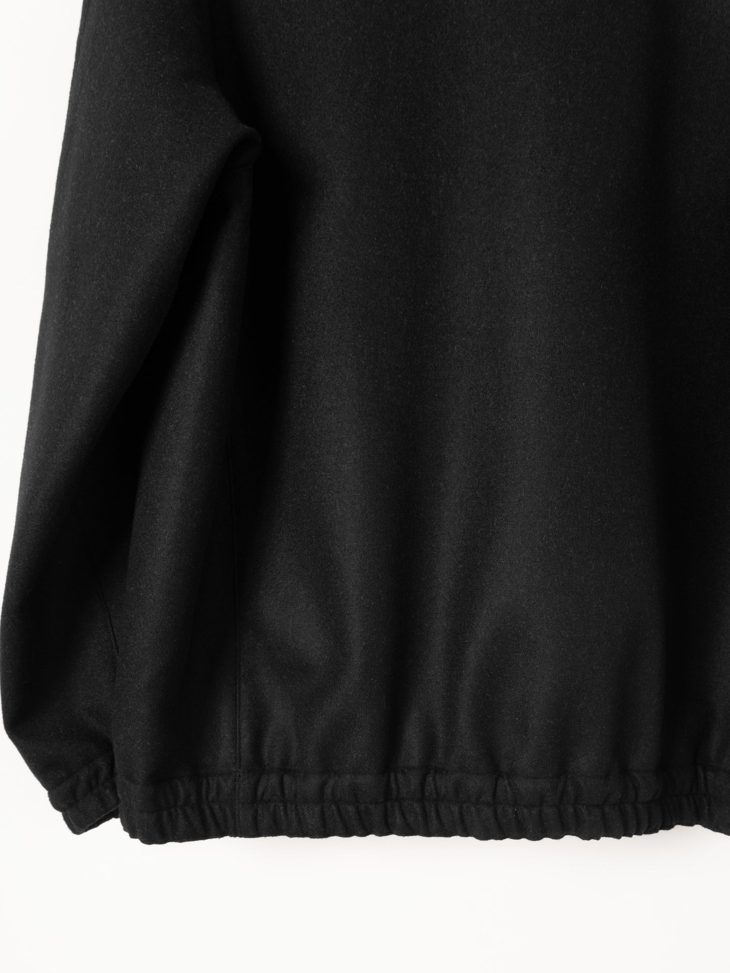 Super130’s WOOL DOUBLE CLOTH BLOUSON｜TOP BLACK