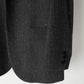 SHETLAND WOOL MIX TWEED JACKET｜BLACK MIX