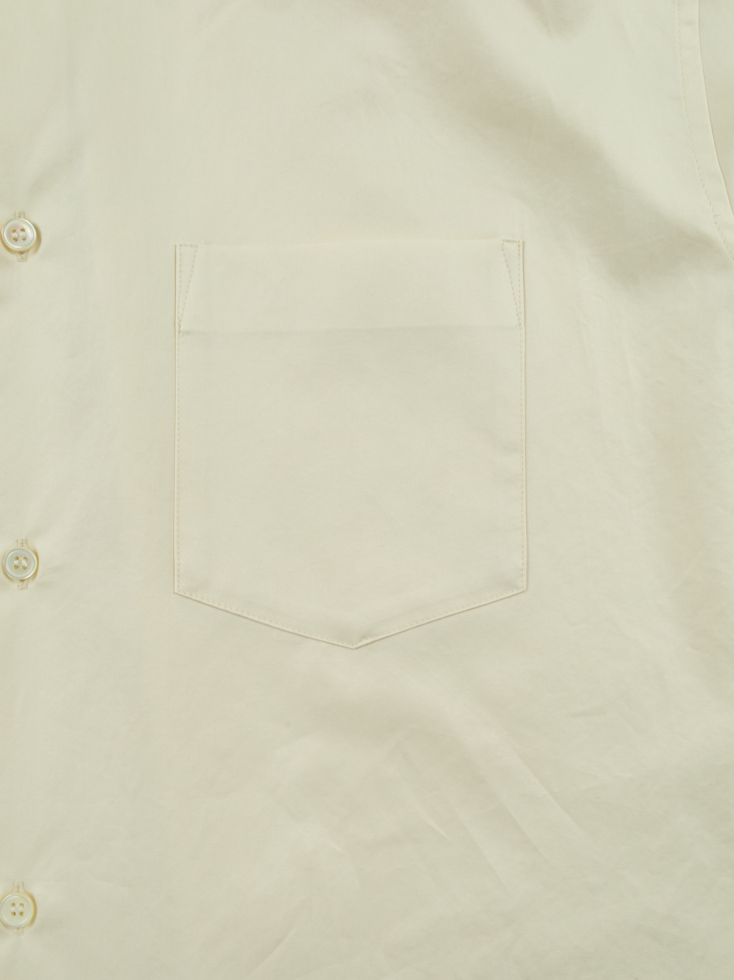 FINX COTTON TWILL REGULAR COLLAR SHIRTS｜LIGHT YELLOW