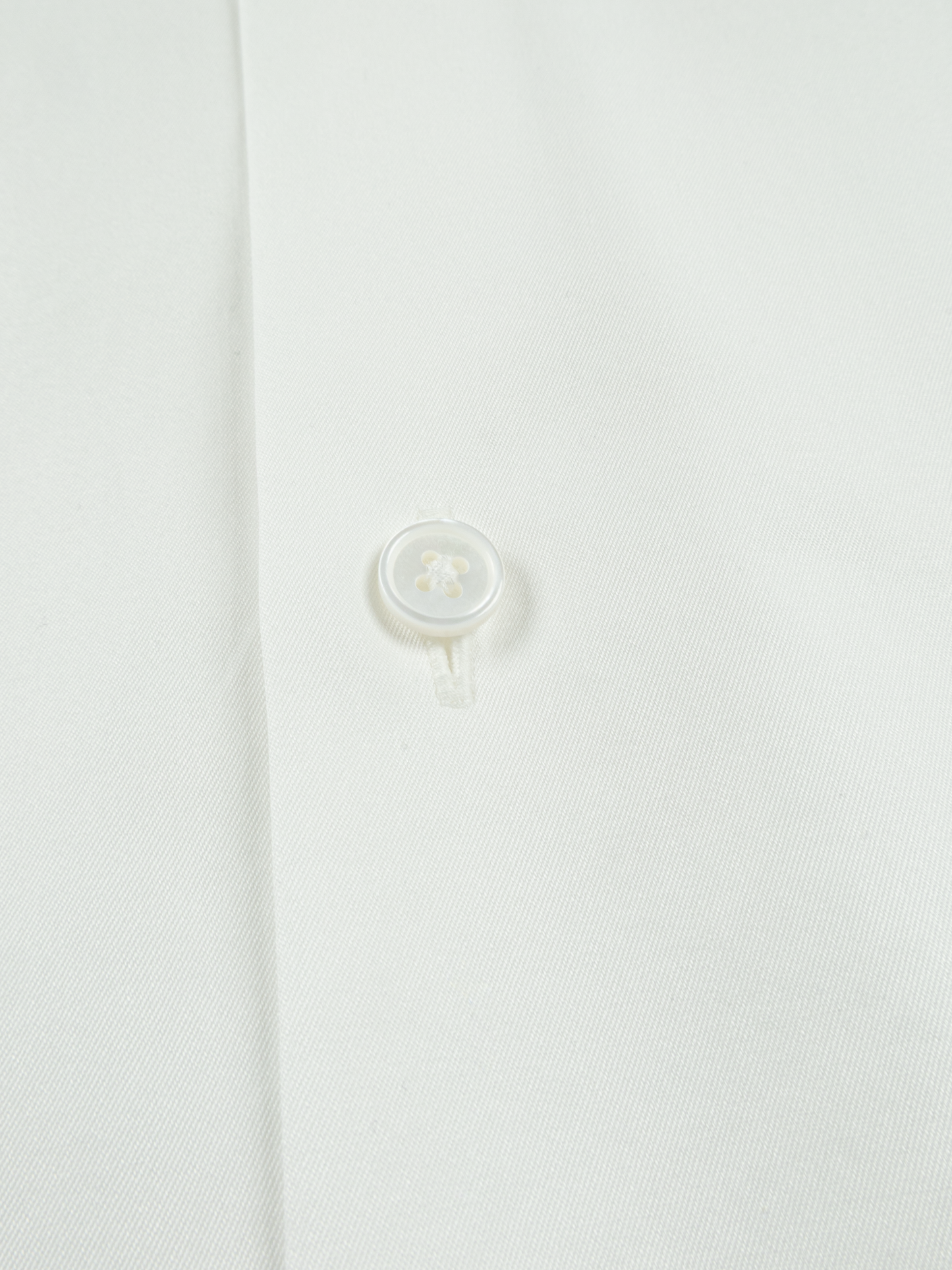 FINX COTTON TWILL BAND COLLAR SHIRTS｜WHITE