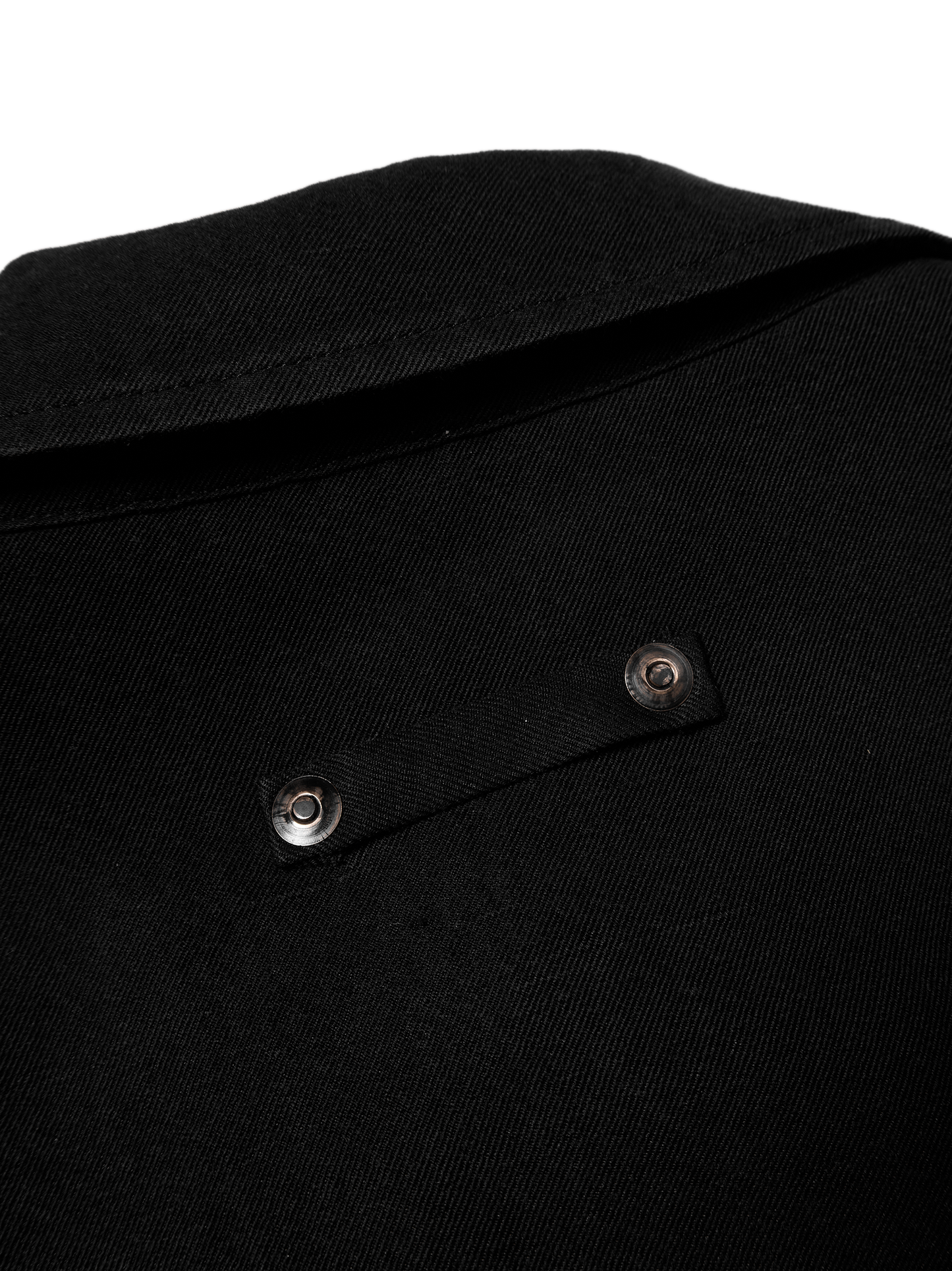 SILK/LINEN FADED GABARDINE ZIP BLOUSON｜BLACK