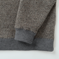 BRITISH WOOL MIX HEAVY INLAY SWEAT SHIRTS｜GREIGE