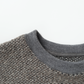 BRITISH WOOL MIX HEAVY INLAY SWEAT SHIRTS｜GREIGE