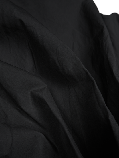 WAXING FINX COTTON WEATHER LIGHT HOODED COAT｜CHARCOAL