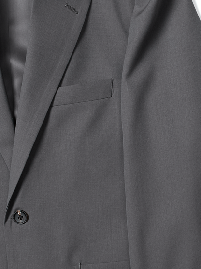 Super130's WORSTED WOOL TROPICAL TAILORED JACKET｜ASH TAUPE