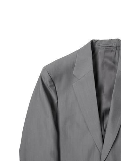 Super130's WORSTED WOOL TROPICAL TAILORED JACKET｜LIGHT GRAY
