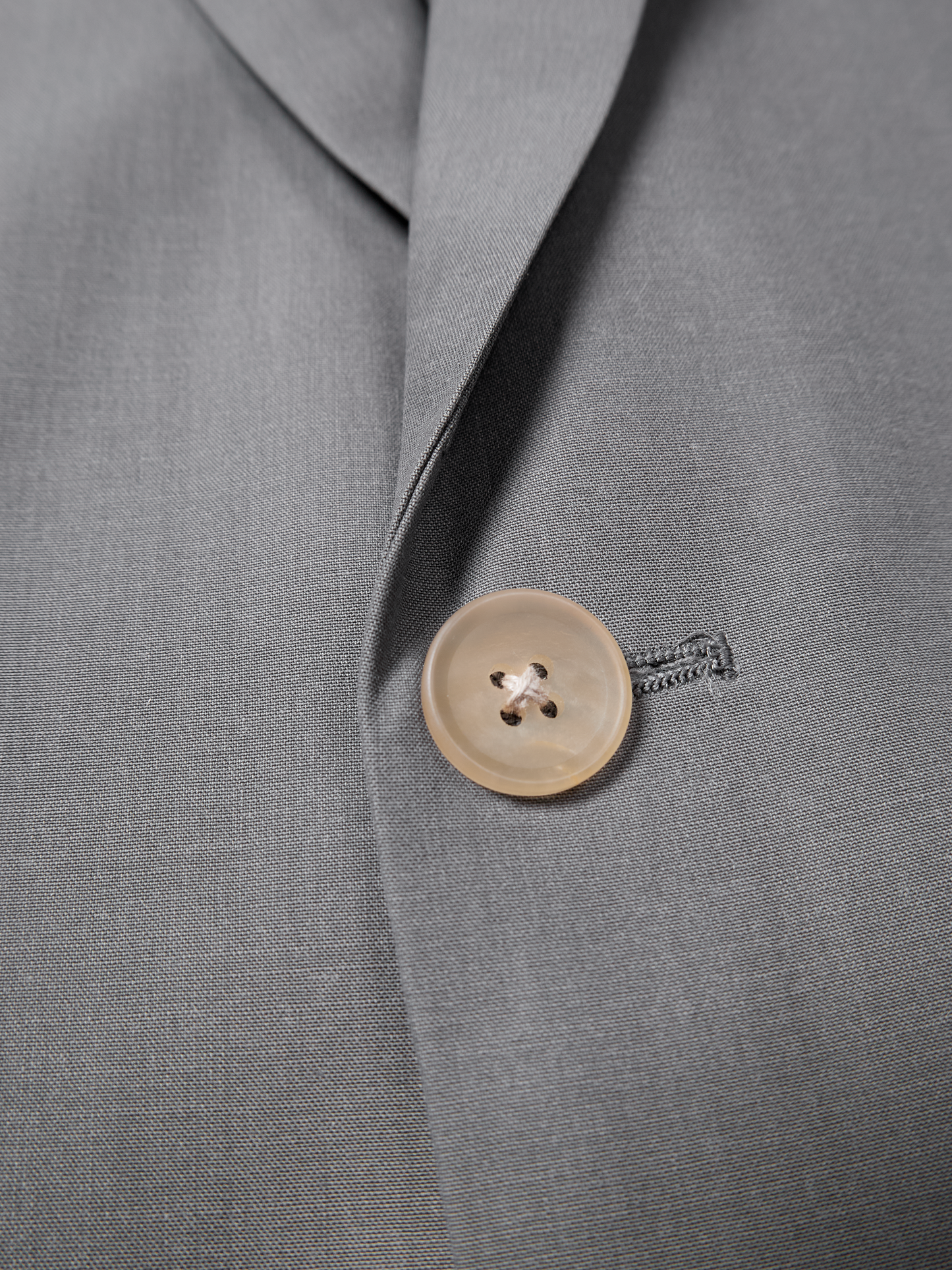 Super130's WORSTED WOOL TROPICAL TAILORED JACKET｜LIGHT GRAY