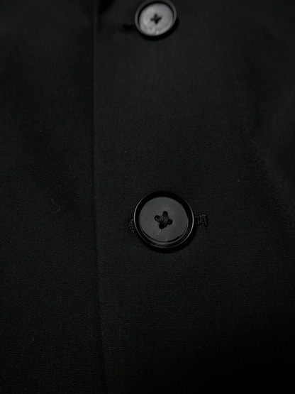 Super130's WORSTED WOOL TROPICAL TAILORED JACKET｜BLACK