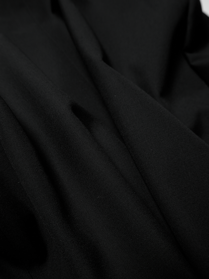 Super130's WORSTED WOOL TROPICAL TAILORED JACKET｜BLACK