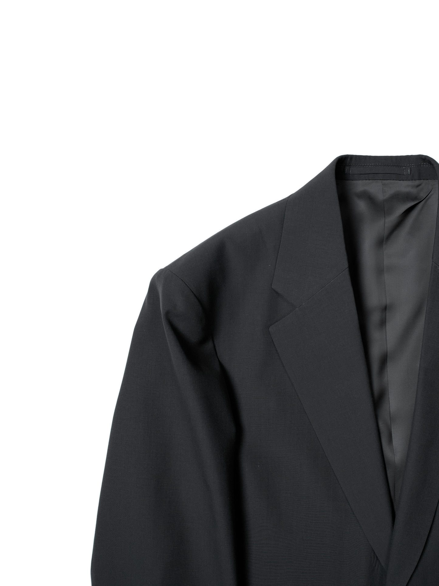 Super130's WORSTED WOOL TROPICAL TAILORED JACKET｜CHARCOAL