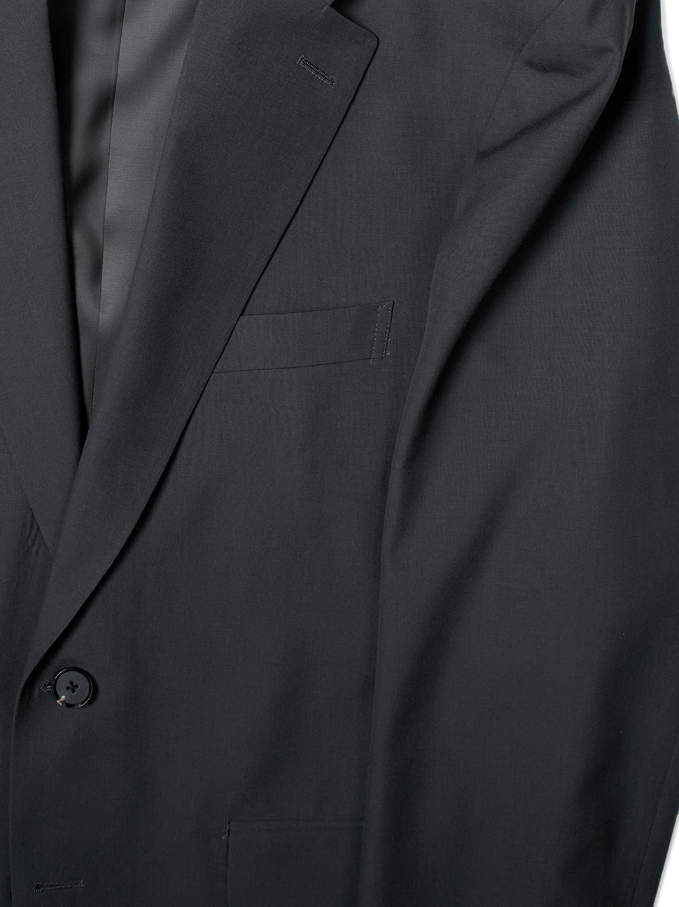 Super130's WORSTED WOOL TROPICAL TAILORED JACKET｜CHARCOAL