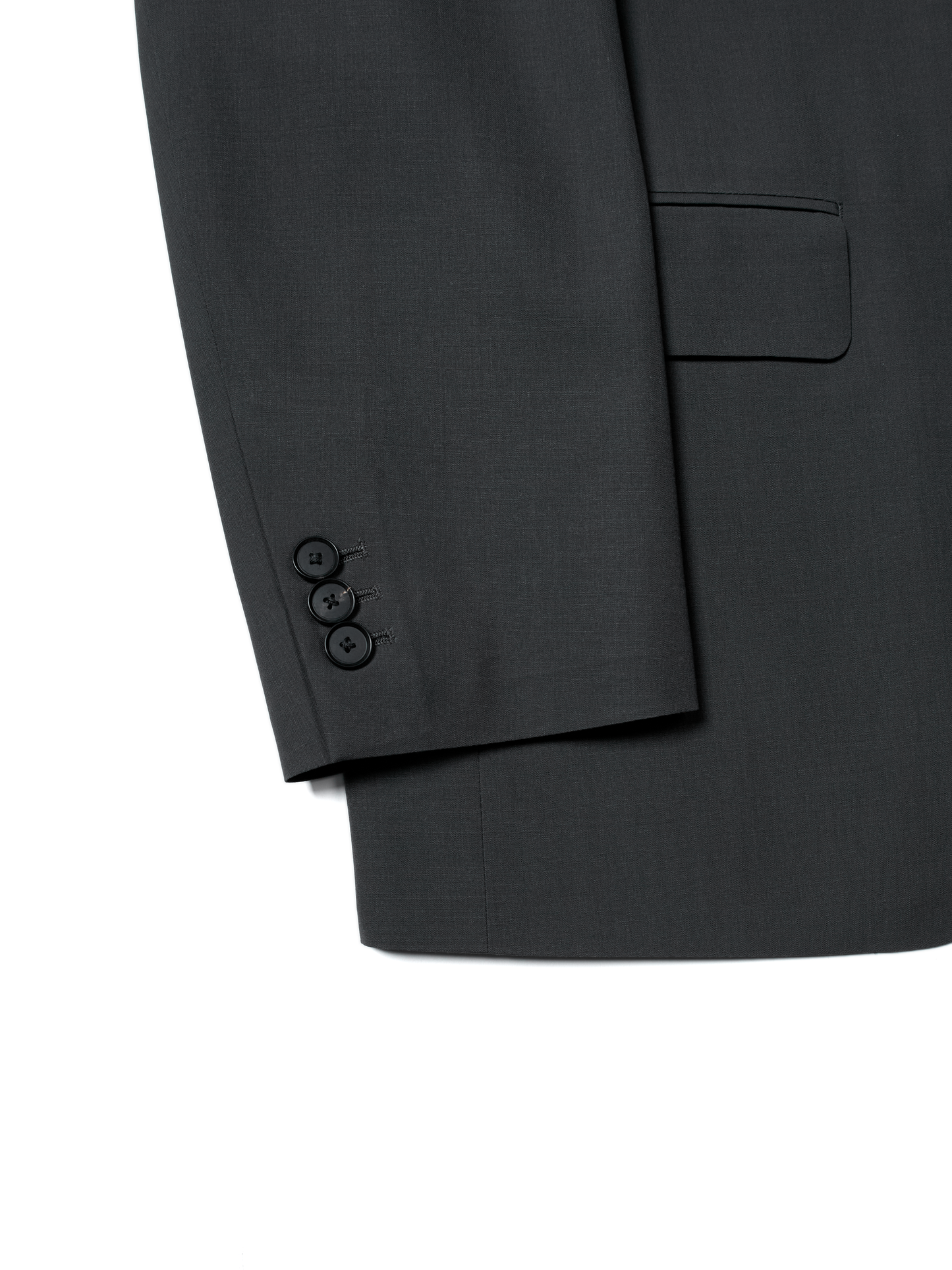 Super130's WORSTED WOOL TROPICAL TAILORED JACKET｜CHARCOAL