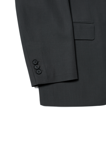Super130's WORSTED WOOL TROPICAL TAILORED JACKET｜CHARCOAL