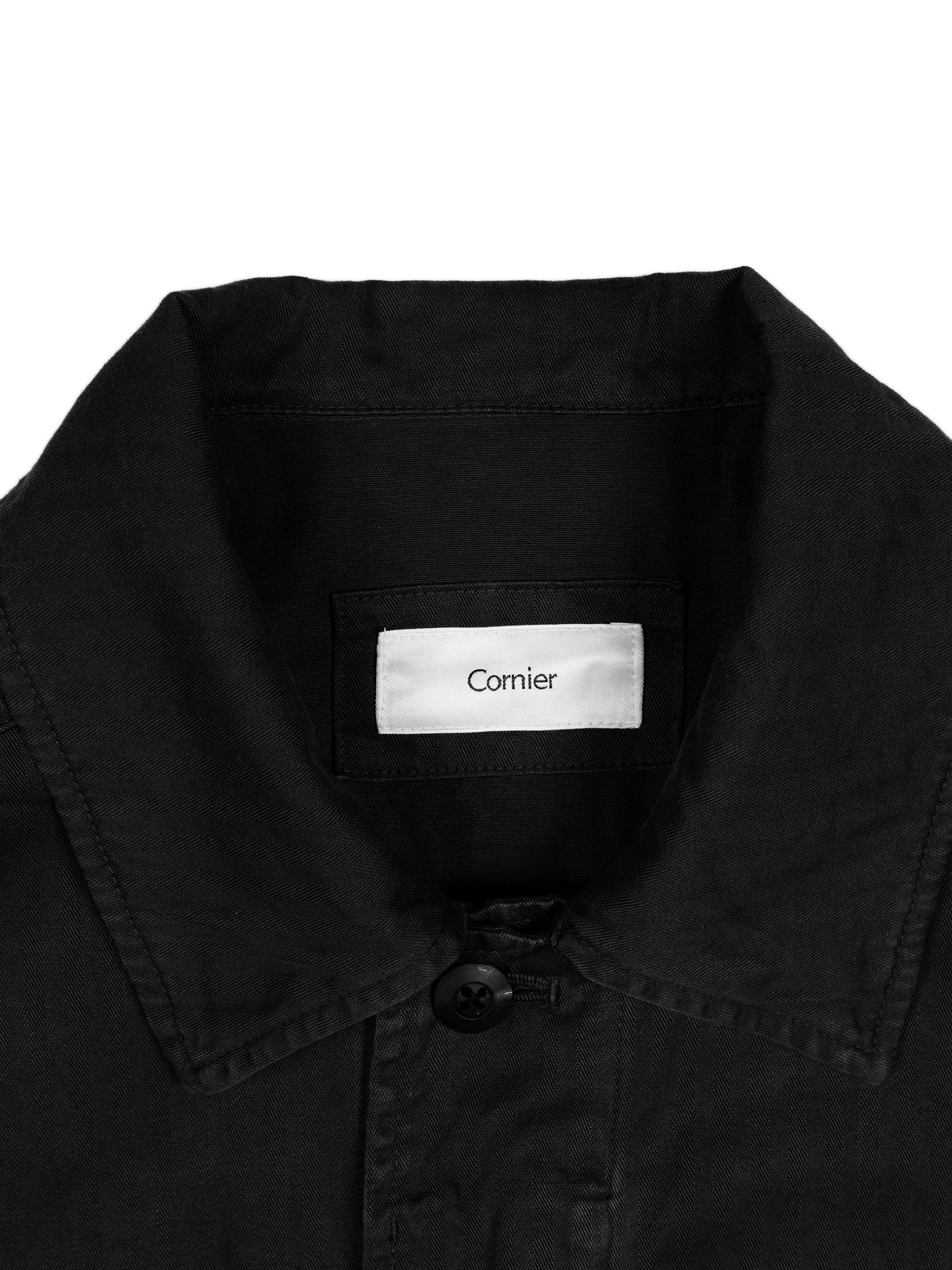 GARMENT DYED FINX COTTON HBT FATIGUE JKT｜BLACK