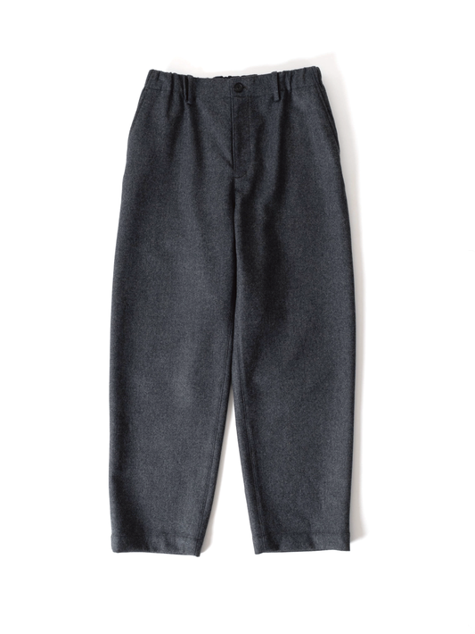 COLLEGE FLANNEL TAPERED EASY PANTS｜TOP GRAY