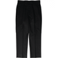 Super130's WORSTED WOOL STRAIGHT SLACKS｜BLACK