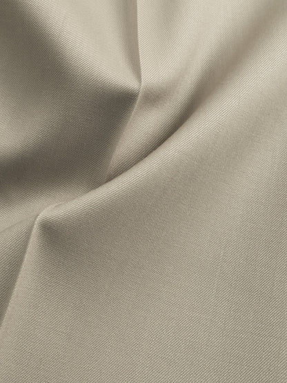 Super130's WORSTED WOOL LIGHT GABARDINE SLACKS｜DUSTY BEIGE