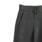 Super130's WORSTED WOOL LIGHT GABARDINE SLACKS｜TOP CHARCOAL