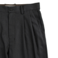 Super130's WORSTED WOOL LIGHT GABARDINE WIDE PANTS｜TOP CHARCOAL