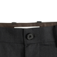 Super130's WORSTED WOOL LIGHT GABARDINE WIDE PANTS｜TOP CHARCOAL