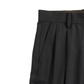 Super130's WORSTED WOOL LIGHT GABARDINE WIDE PANTS｜TOP CHARCOAL